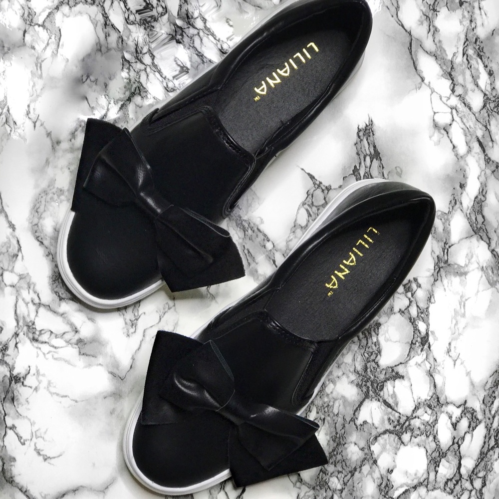 Black Slip-on Sneakers - Picture 1 of 8